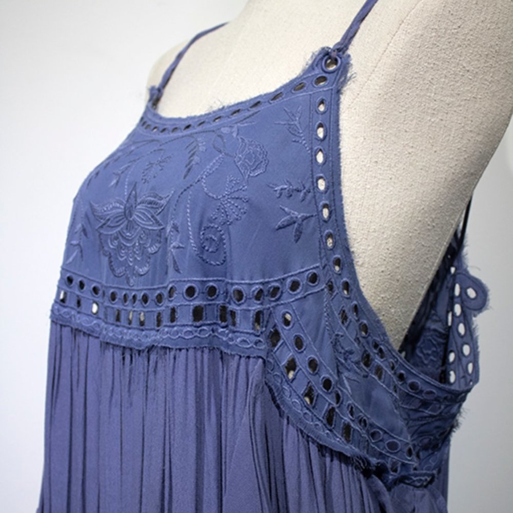 Free People Beach Ruffle Maxi